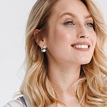 Stately Steel Stainless Steel Hugger Earrings