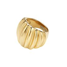 Stately Steel Stainless Steel Sculpted Cable Ring