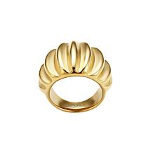 Stately Steel Stainless Steel Sculpted Cable Ring