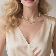 Stately Steel Stainless Steel Triple Rolo Chain Necklace