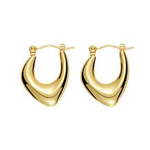 Stately Steel Stainless Steel Water Drop Earrings