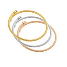 Stately Steel Tri-Color Cable Wire Twisted Adjustable 3-piece Cuff ...