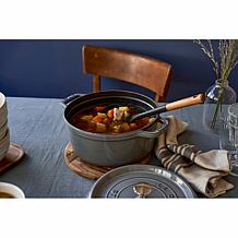 Staub 4-Quart Cast Iron Round Cocotte in Majolic Colors