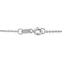 Sterling Silver 10-11mm Cultured Tahitian Pearl Slide Necklace