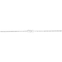 Sterling Silver 1.8mm Diamond-Cut Solid Rope Chain Necklace - 20"