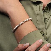 Sterling Silver Cultured Freshwater Pearl 7" Tennis Bracelet