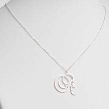 Sterling Silver Engraved Initial-Name Necklace