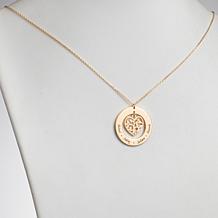 Sterling Silver Family Name and Heart Family Tree Necklace 