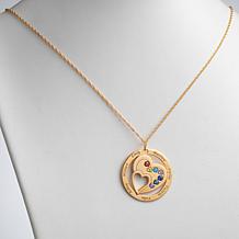 Sterling Silver or Gold over Sterling Engraved Family Name And Birt...