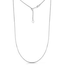 Sterling Silver Polished and Diamond-Cut Popcorn Chain Necklace - 22"
