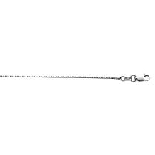Sterling Silver Polished Box Chain Necklace - 20"
