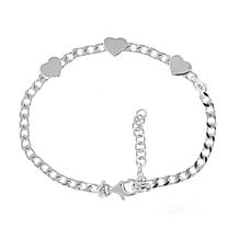 Sterling Silver 7.2mm Comfort Curb Chain Bracelet - 8-1/2