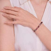 Sterling Silver Red Garnet Tennis Bracelet