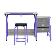 Studio Designs 2-Piece Comet Drafting Table and Stool Set