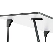 Studio Designs Black/White Foldable Table w/ Adjustable Top & Height