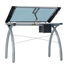 Studio Designs Futura Drafting Table Adjustable Top and Supply Storage
