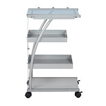 Studio Designs Triflex 4-Tier Metal Mobile Organizer Cart
