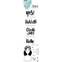 Studio Light Karin Joan Clear Stamp Eng.Text Missees Collection No. 08