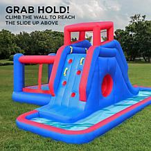 Sunny & Fun 2-in-1 Bounce & Blast Inflatable Water Slide Park