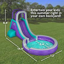 Sunny & Fun Inflatable Single Ring Water Slide Park