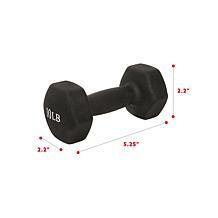 Sunny Health and Fitness 10lb. Neoprene Dumbbells