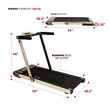 Sunny Health & Fitness ASUNA Slim Folding Motorized Treadmill