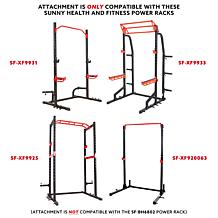 Sunny Health and Fitness Bar Holder Attachment for Power Racks & Cages