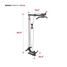 Sunny Health & Fitness Lat Pull Down Attachment for Power Racks