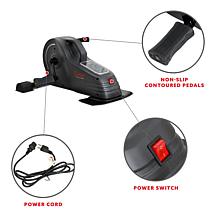 Sunny Health & Fitness Motorized Under Desk Bike for Legs and Arms