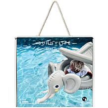 SunnyLiFE Eli the Elephant Grey Baby Pool Float