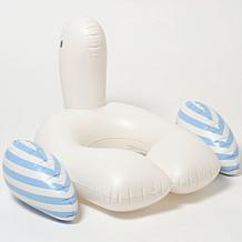 Sunnylife Kids Tube Pool Ring Sammy the Seagull - Blue & White Stripe