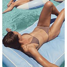SUNNYLiFE Luxe Lie-On Lounger Inflatable Pool Float - La Mer Med Blue