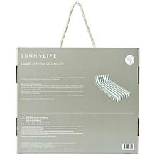 SUNNYLiFE Luxe Lie-On Lounger Inflatable Pool Float - Seagrass Stripe