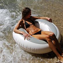 SUNNYLiFE Seagrass Inflatable Tube Pool Ring Float 41.7"