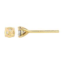 Suzy Levian 14K Gold 0.50ctw Diamond Stud Earrings