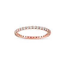 Suzy Levian 14K Rose Gold .50ctw Diamond Eternity Band Ring