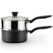 T-Fal B238S264 3 Qt. Stainless Steel, Nonstick Double Boiler with Lid