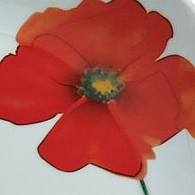 Tabletops Gallery Poppy 16-Piece Dinnerware Set - Service for 4