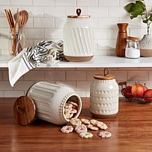 Tabletops Gallery Ziggy 3-Piece Kitchen Canister Set