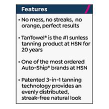 TanTowel® Half-Body Classic Towelettes - 12-pack