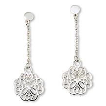 Tanya Moss Sterling Silver Leonora Cut-Out Dangle Earrings