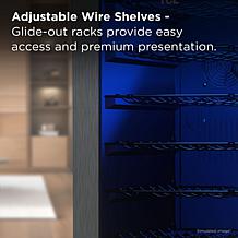 TCL 38-Bottle 3.4 Cubic-foot Wine Cooler with LED Lighting