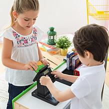 Teamson Kids Cashier Austin Play Market Stand, Green