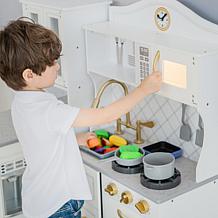 Teamson Kids Little Chef Upper East Retro Play Kitchen, White