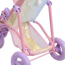 Teamson Kids - Magical Dreamland Baby Doll Jogging Stroller