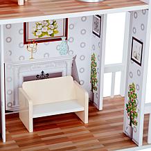 Teamson Kids Olivia's World Dreamland Farm House 12" Doll House, Gray