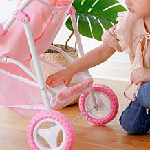Teamson Kids Olivia's World Twinkle Stars Princess Doll Twin Stroller