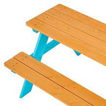 Teamson Kids Outdoor Wood Picnic Table and Chair Set