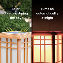 Techko SJL-602-1 Solar Zen Lantern - 24.5" H