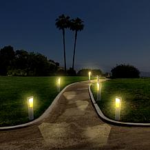 Techko Solar Garden and Walkway Light Directional Amber or White Light